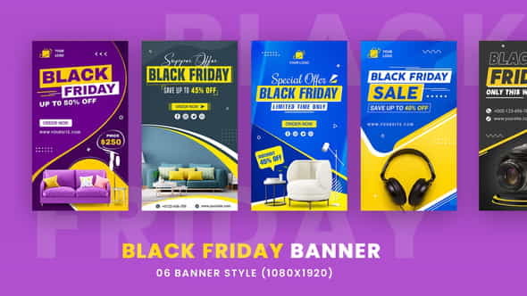 Black Friday Products Banner - VideoHive 34619056