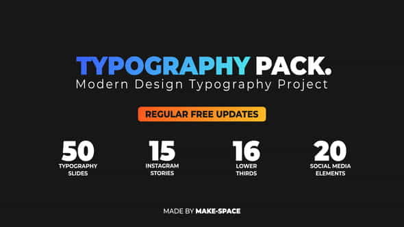Typography Design Pack - VideoHive 22862070
