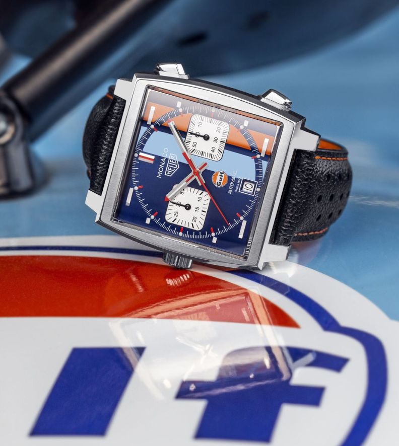 TAG Heuer's new Monaco Gulf Special  Edition 50th Anniversary THbY6nhr_o