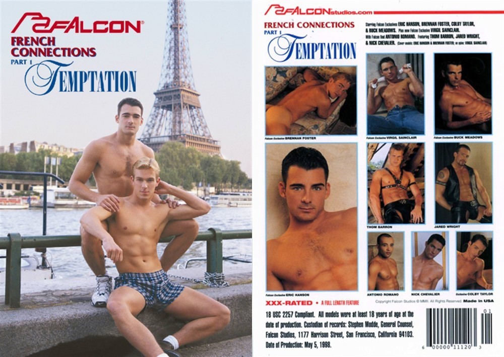 French Connections Part 1: Temptation / Французские связи Часть 1: Искушение (John Rutherford, Falcon Studios) [1998 г., Muscle, Oral, Anal, Big Dick, DAP, Fisting, Leather, Rimming, Enema, Threesome, Masturbation, Cumshots, DVD5]