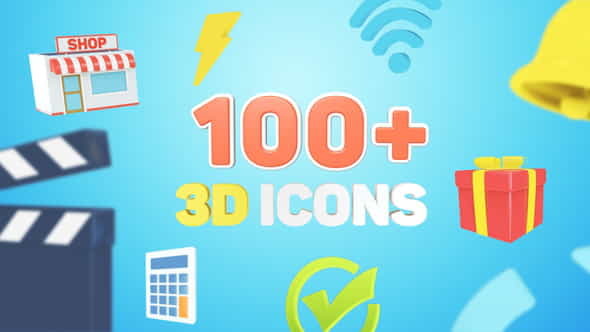 3D Icons for Explainer Video - VideoHive 27781406