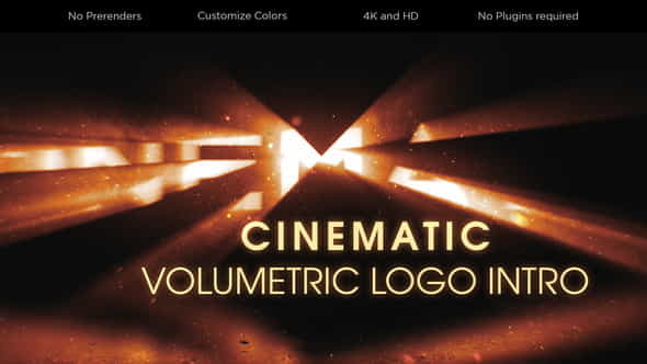 Cinematic Volumetric Logo Intro - VideoHive 26753343