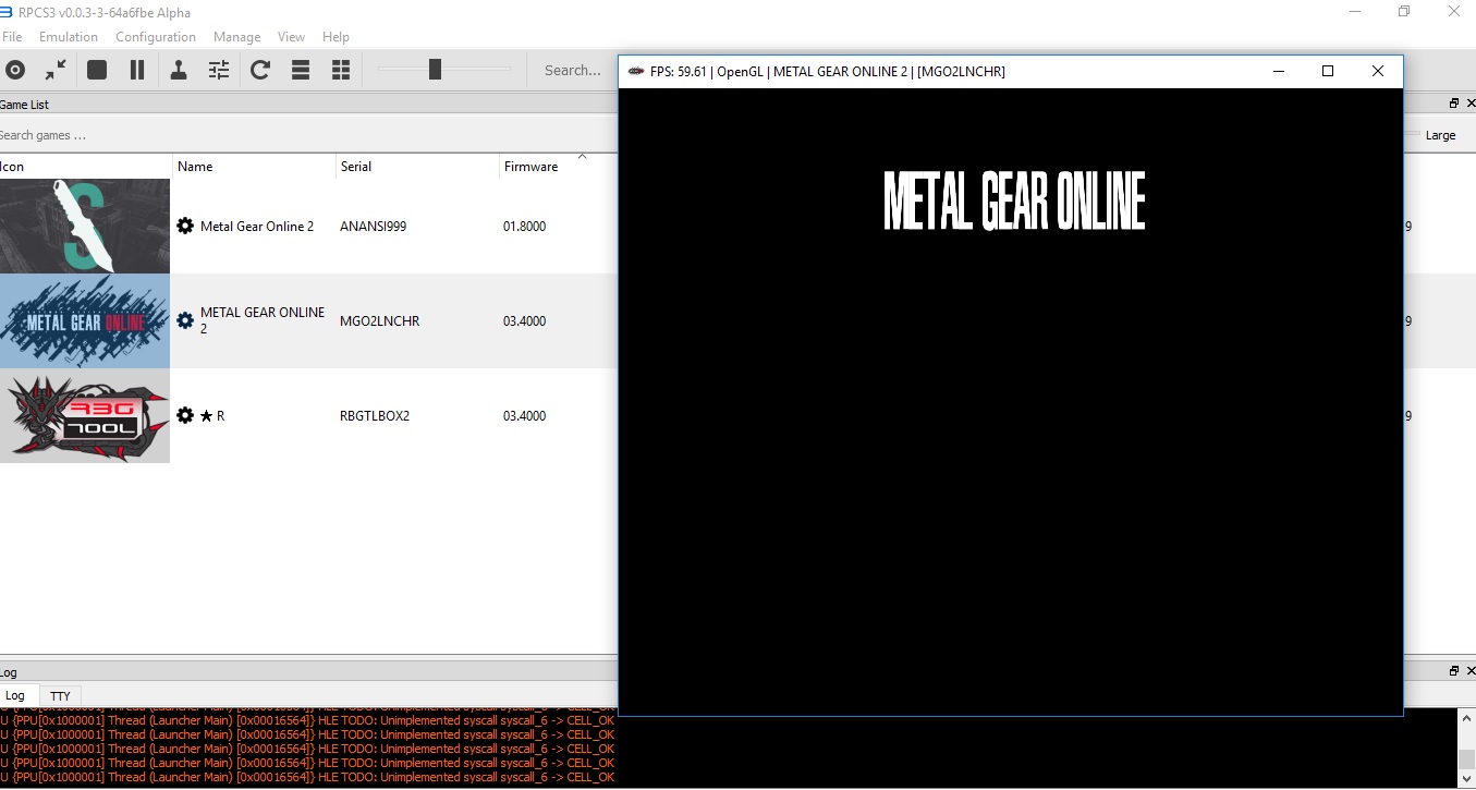 Rpcs3 Emulator And Mgo2 Savemgo