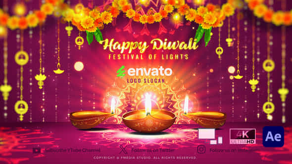 Diwali Lighting Festival - VideoHive 54605046