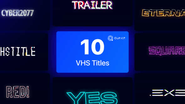 VHS Titles Vol. - VideoHive 44762649