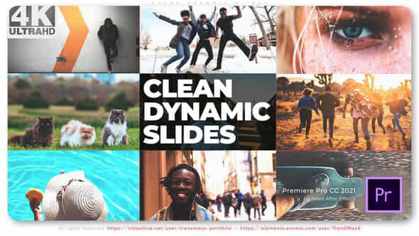 Clean Dynamic Slides - VideoHive 39064083