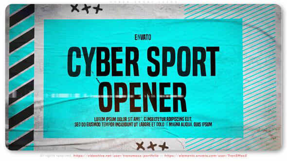 Cyber Sport Intro - VideoHive 43067186