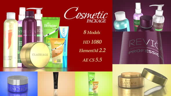Cosmetic Package Template - VideoHive 19190180