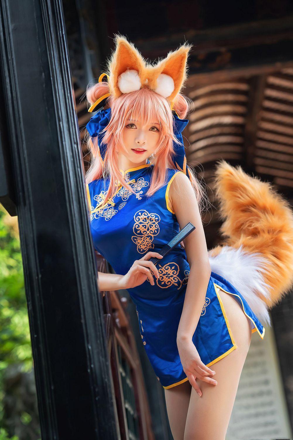 [福利女神cosplay] 大大卷卷小卷 - 玉藻前旗袍(6)