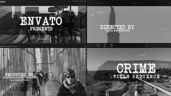Crime Title Sequence - VideoHive 19762533