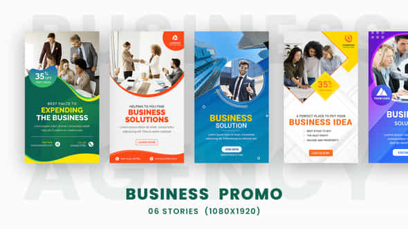 Business Corporate Promo Stories Pack - VideoHive 35812424