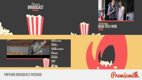 Popcorn Broadcast Package - VideoHive 9412035