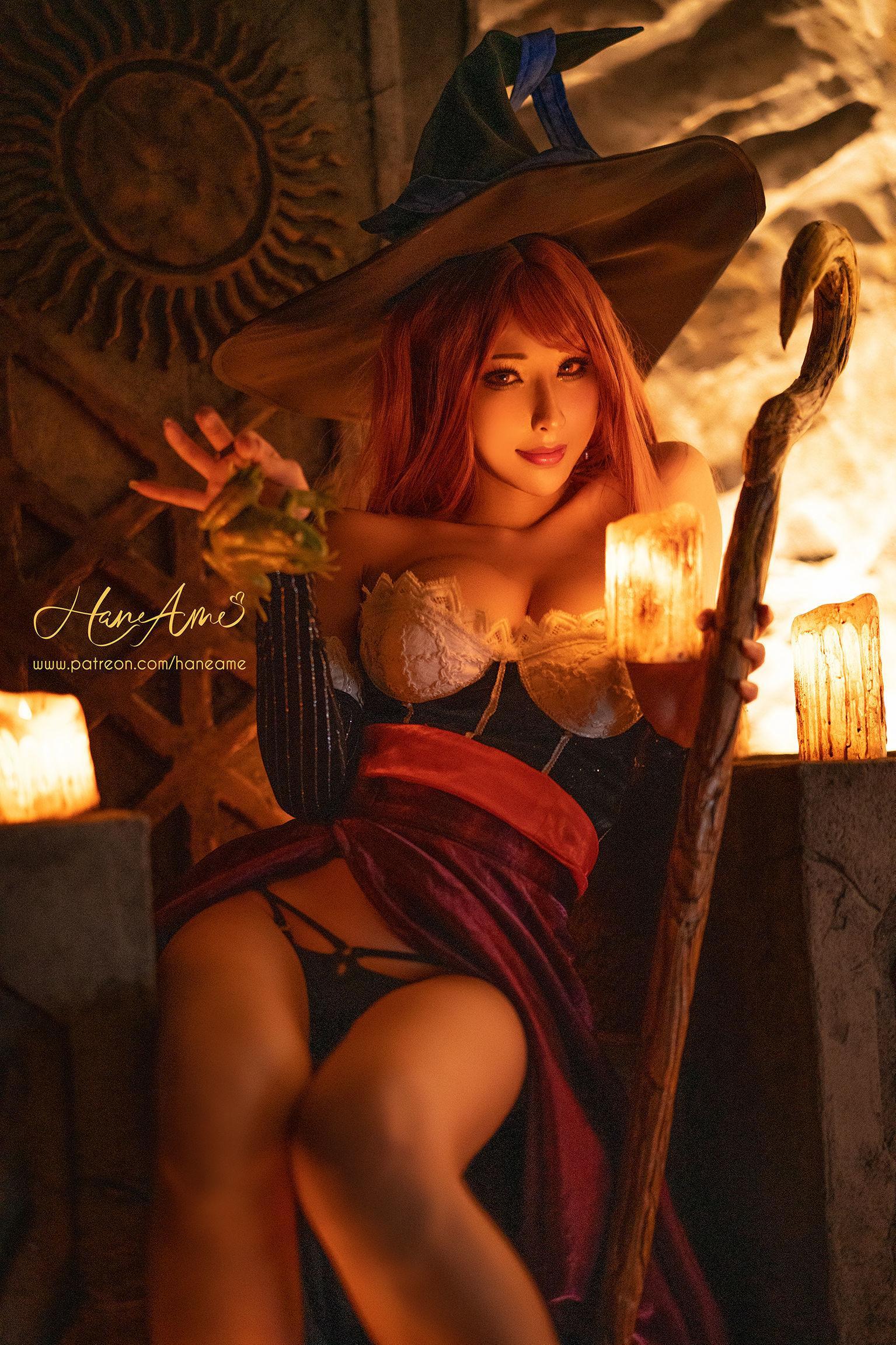 [网红COSER] Hane Ame 雨波 – 魔龙宝冠_术士 写真集(17)