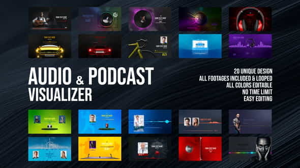 Audio and Podcast Visualizer - VideoHive 33544075