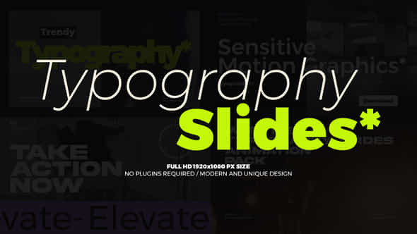 Typography Slides - VideoHive 43594097