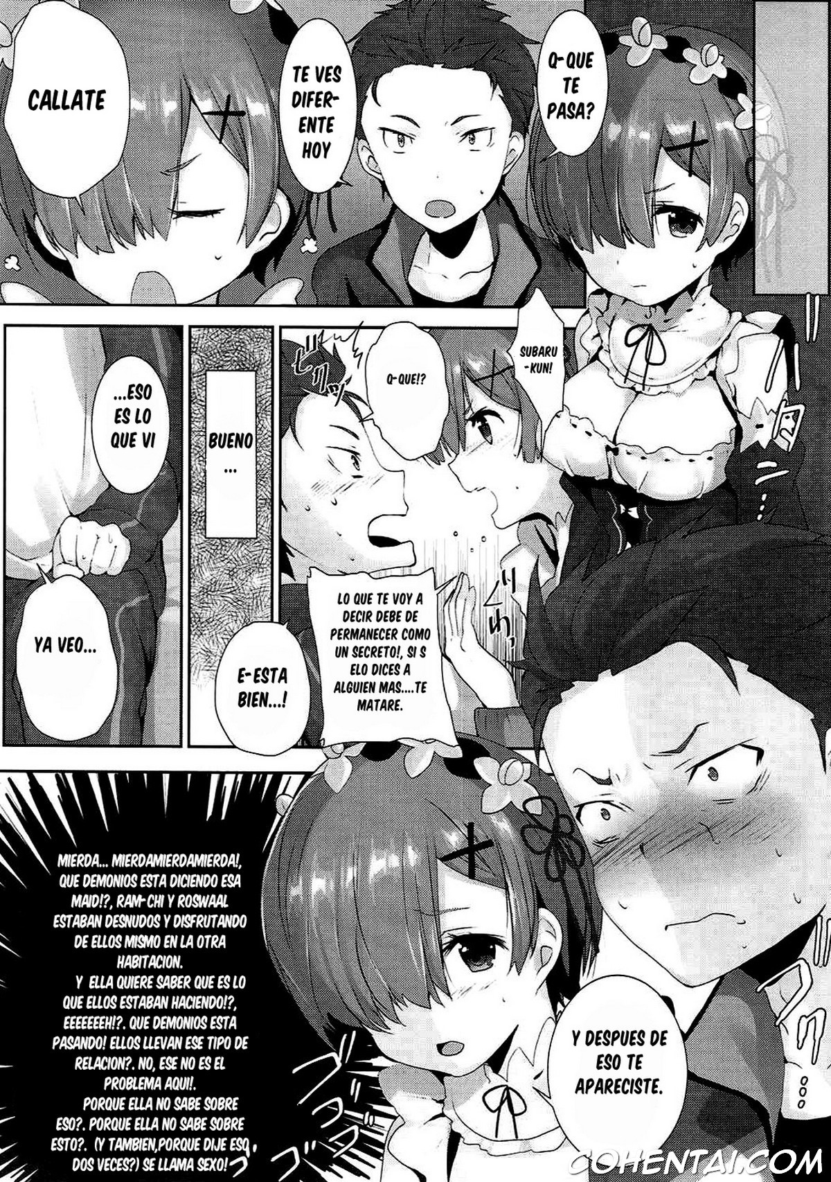 Rem no Ecchi na Nayami o Kaiketsu shitekudasai (Re:Zero kara Hajimeru Isekai Seikatsu) xxx comics manga porno doujin hentai español sexo 