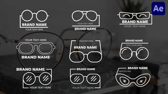 Glasses Titles - VideoHive 40415986
