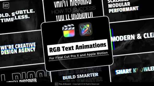 Rgb Text Animations For Final Cut Pro X - VideoHive 50631145