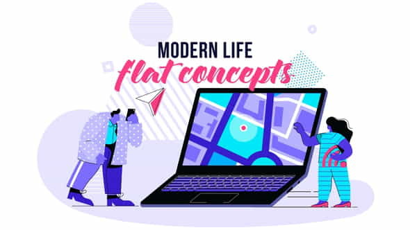 Modern life - Flat Concept - VideoHive 28730449