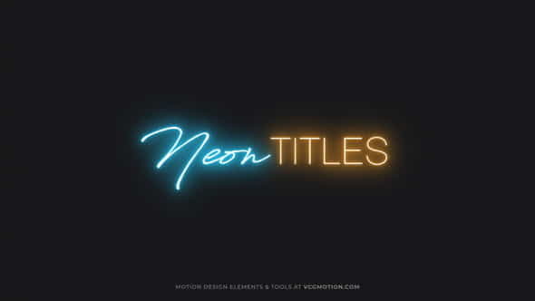 Titles - Neon - VideoHive 36327630
