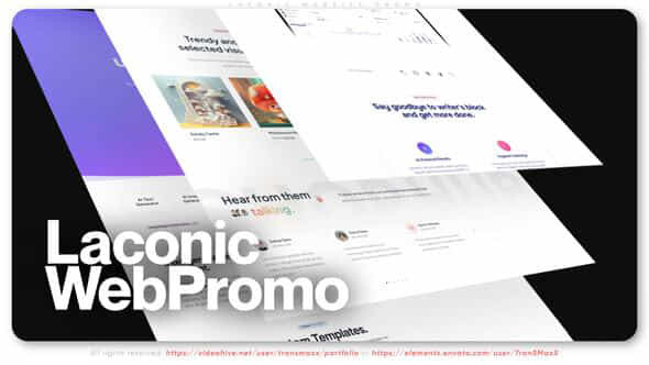 Laconic Website Promo - VideoHive 51824044