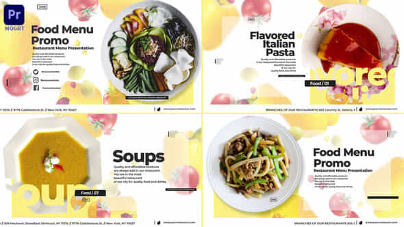 Food Menu Promo - VideoHive 37963796