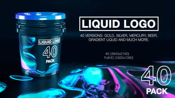 Liquid Logo Reveal (40 in - VideoHive 28287709