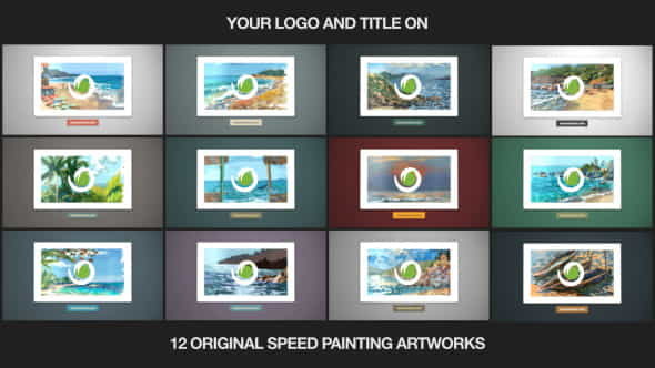 Summer Paintings Logo - VideoHive 12052360