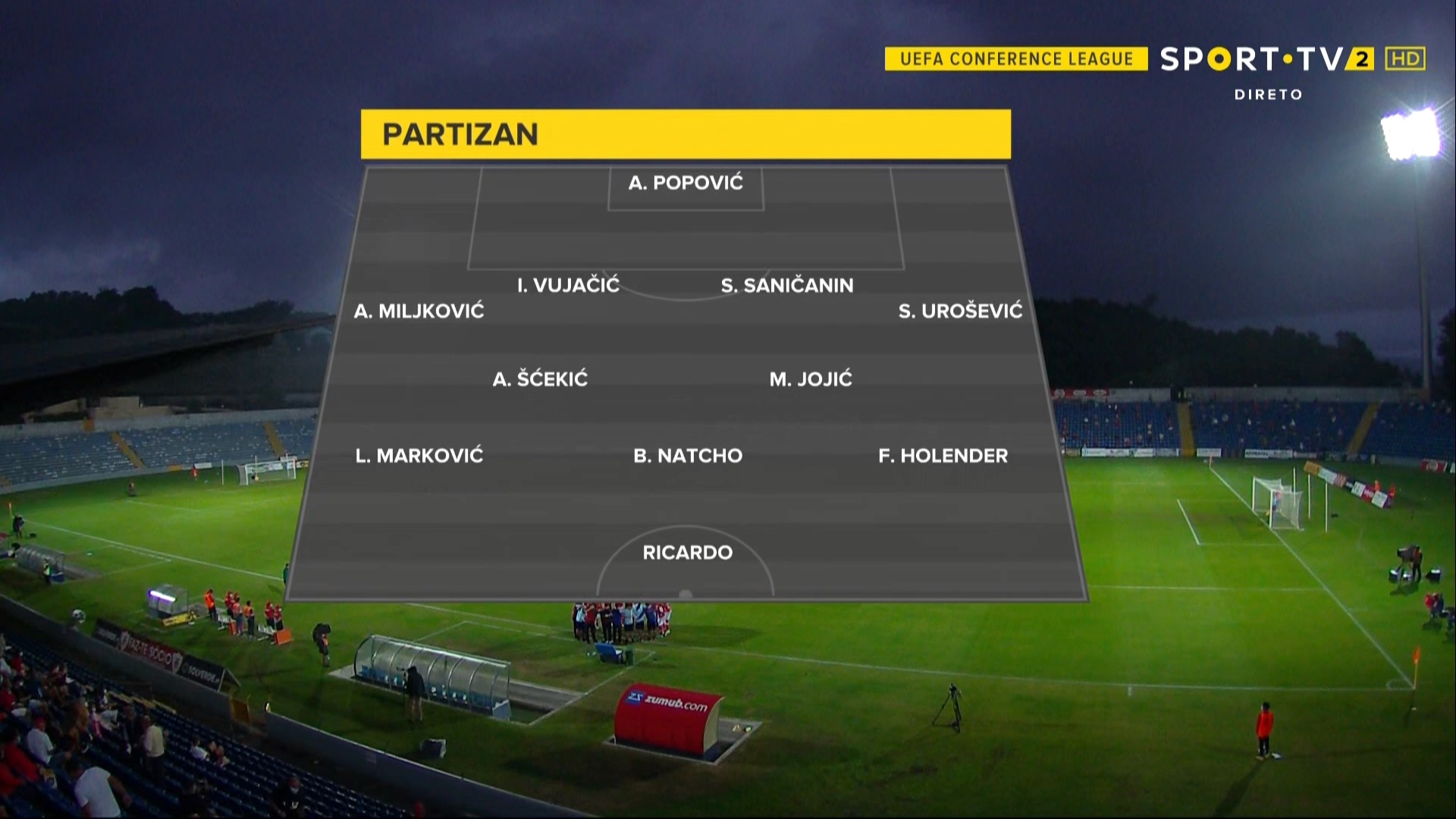Santa Clara Partizan - UECL 21/22 - Qualifiers PO 1st Leg - Santa Clara vs ... / Лига конференција, плеј оф квалификација.