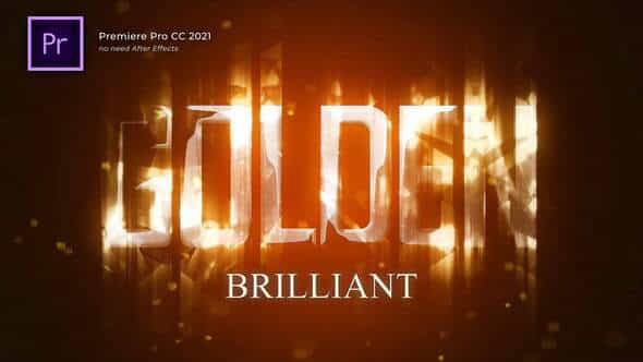 Golden Brilliant Logo - VideoHive 32677512