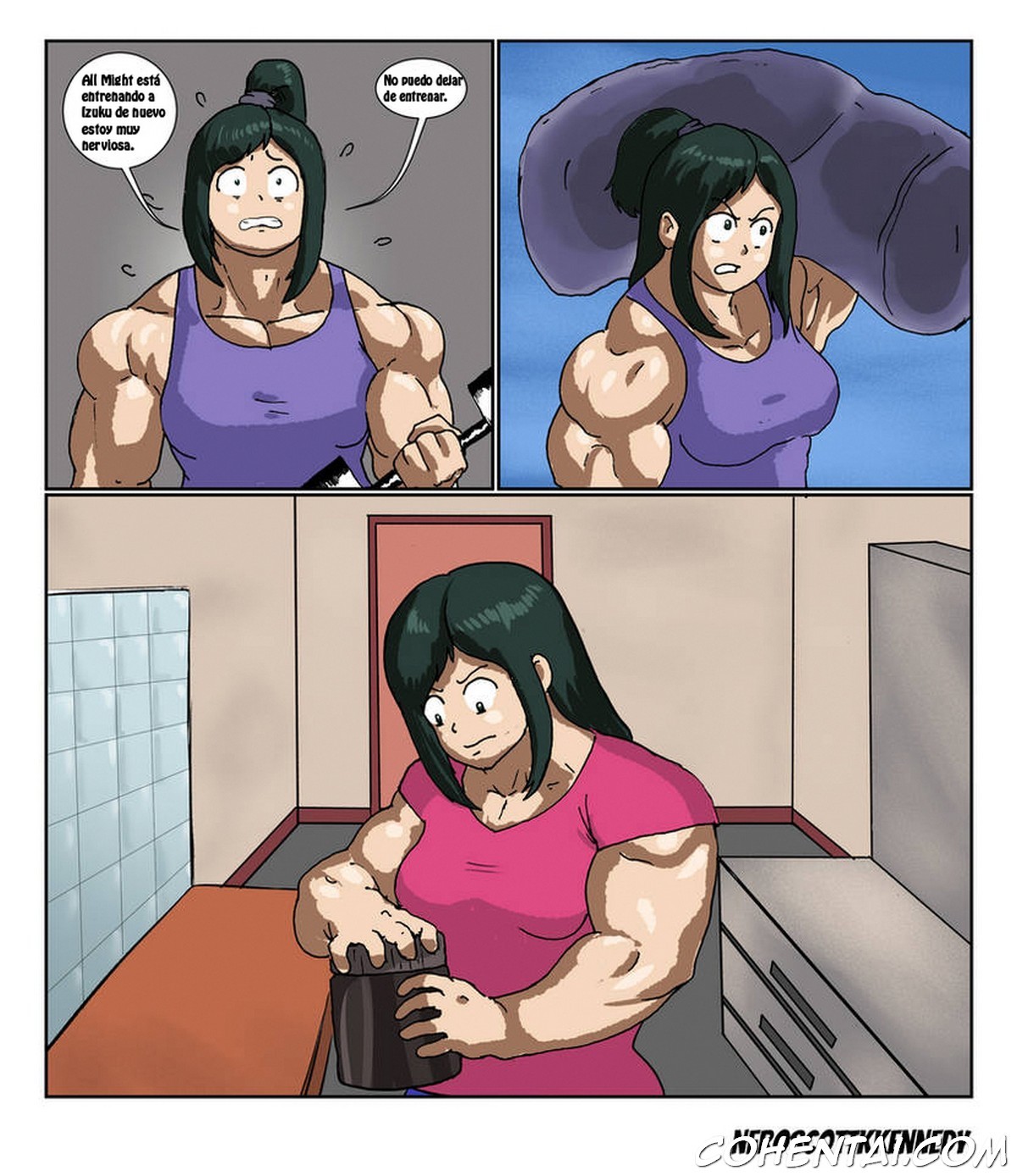 Strong mom (Boku no Hero Academia) xxx comics manga porno doujin hentai español sexo 