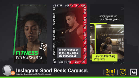 Instagram Sport Reels Carousel - VideoHive 51565827