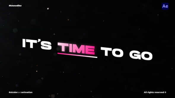 Stroke Text Animation - VideoHive 55879878