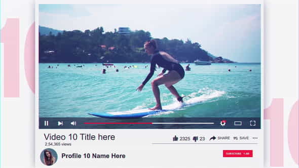 Top 10 YouTube Videos - VideoHive 23006379