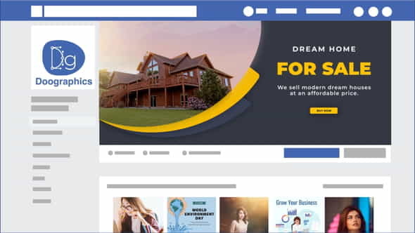 Real Estate Facebook Cover - VideoHive 32796672