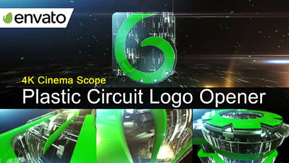 Plastic Circuit Logo OpenerElement 3D - VideoHive 18926257