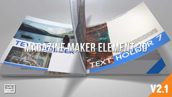 Magazine Maker Element 3D - VideoHive 19627387