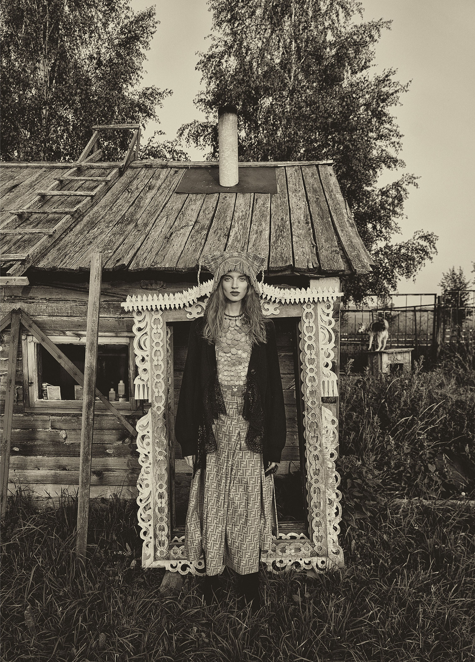 Ksenia, Elena Schumskaya by Andrey Yakovlev + Lili Aleeva Модные наряды в деревенских интерьерах / фото 18