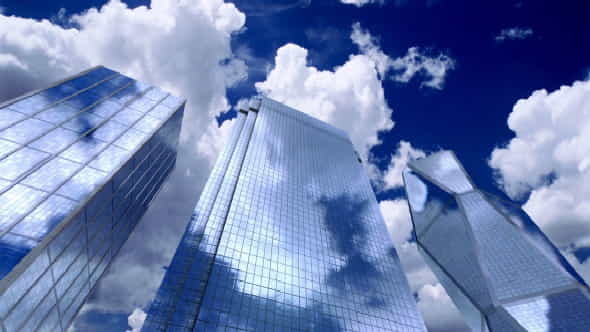 Skyscrapers Sky and Clouds - VideoHive 13109574