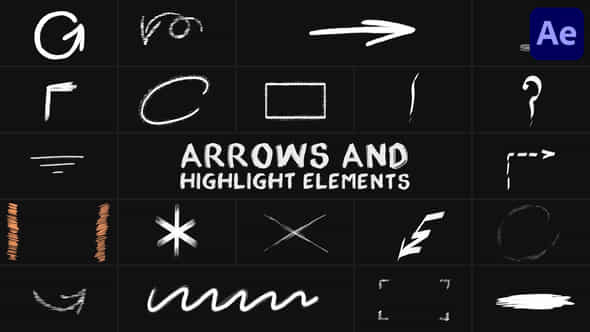 Arrows And Highlight Elements For After Effects - VideoHive 55577173