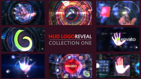 Hand HUD Logo Reveal - VideoHive 14879056