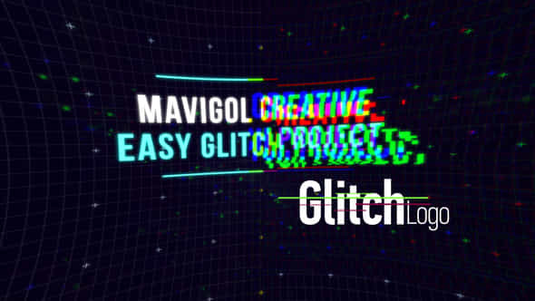 Glitch Logo Reveal - VideoHive 46858525