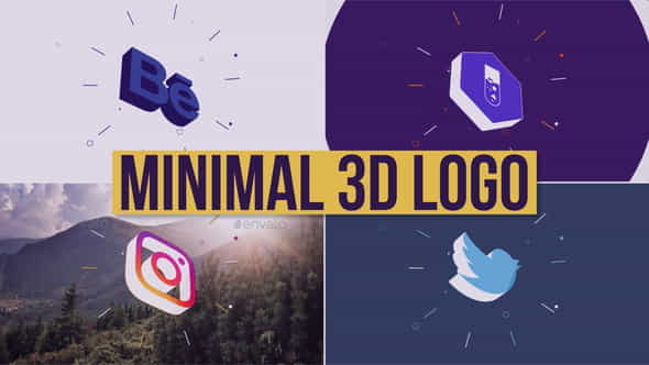 Minimal 3d Logo Reveal - VideoHive 24018928