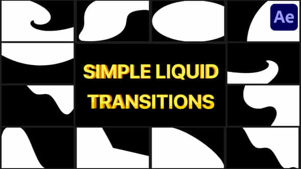 Simple Liquid Transitions - VideoHive 38663339