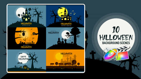 Halloween Background - VideoHive 33858837