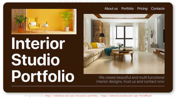 Interior Studio Portfolio - VideoHive 53647676