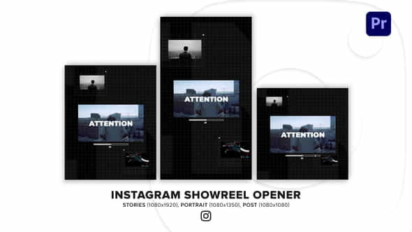 Instagram Showreel Opener for Premiere - VideoHive 34558687