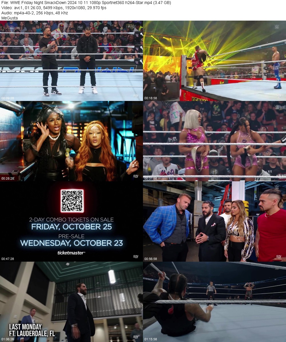 WWE Friday Night SmackDown 2024 10 11 1080p Sportnet360 h264-Star