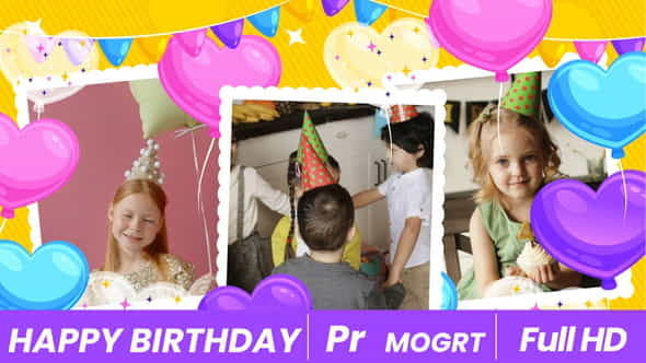 Happy Birthday | MOGRT - VideoHive 36458203