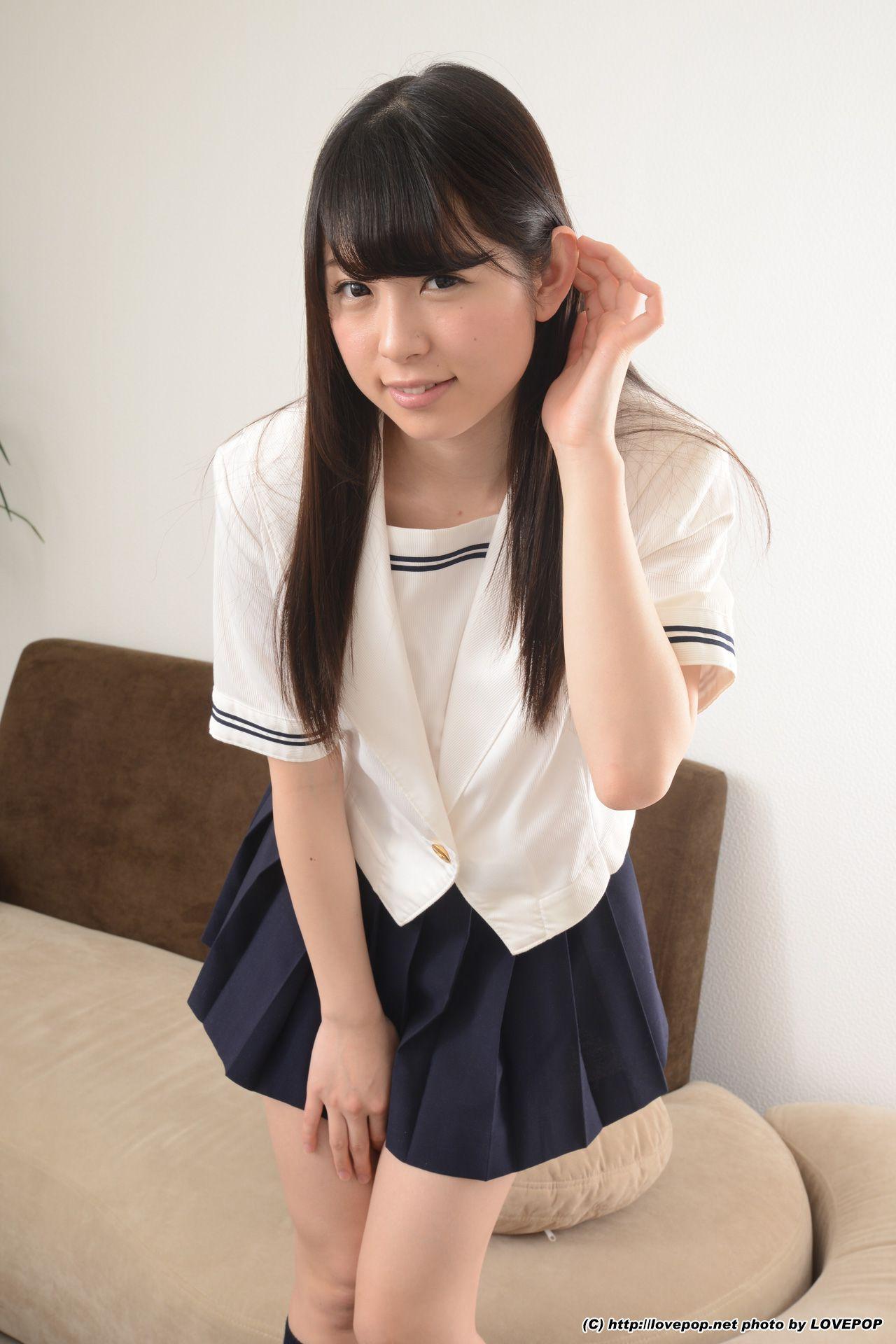 Rena Aoi あおいれな 学生制服 Set4 [LovePop] 写真集(17)